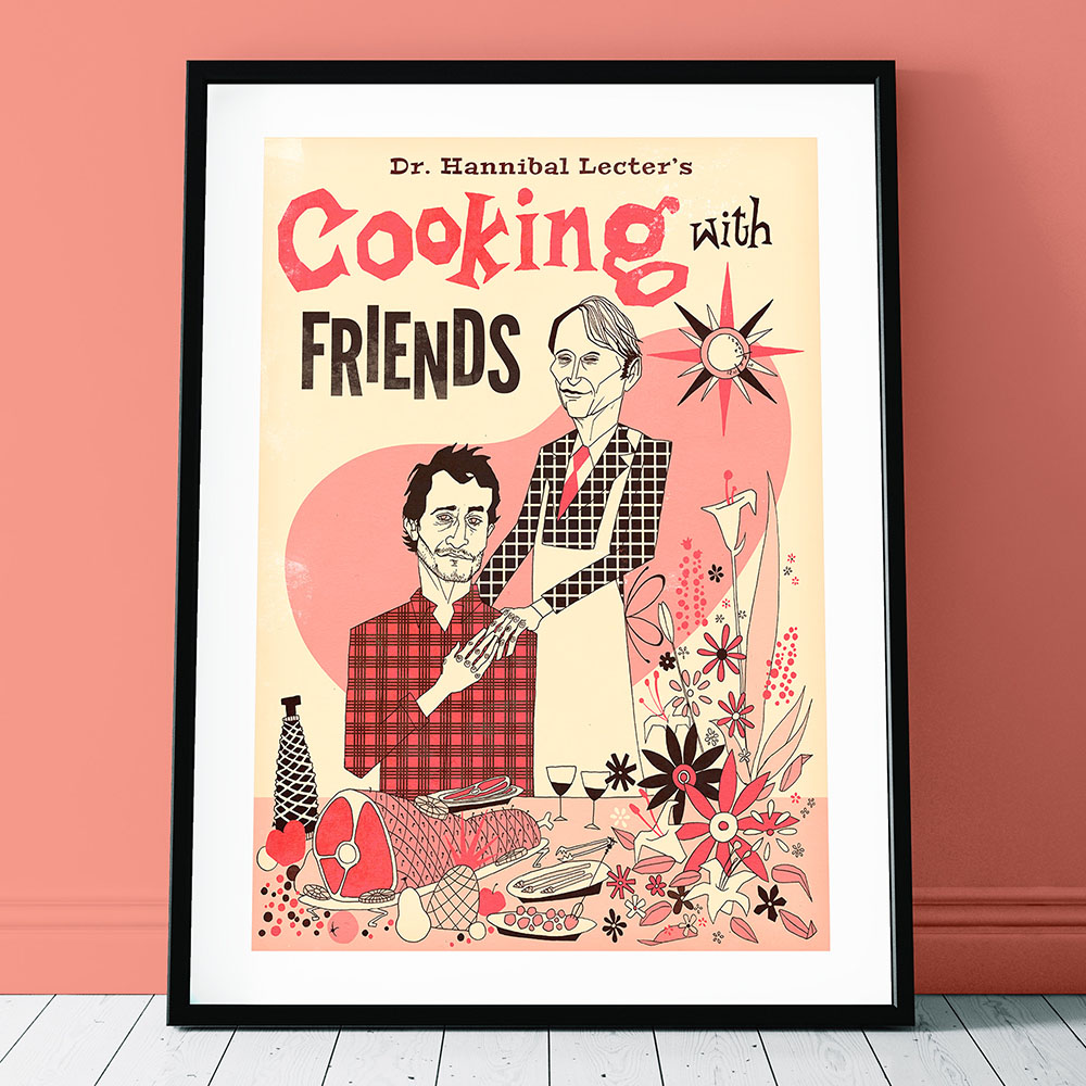 Home Cooking Cookbook - Keuken Canvas Schilderij Hannibal Kookboek Poster